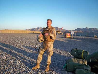 Jeff on deployment in Afghanistan