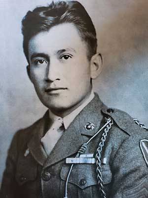 Thomas Begay during his time as a Navajo Code Talker