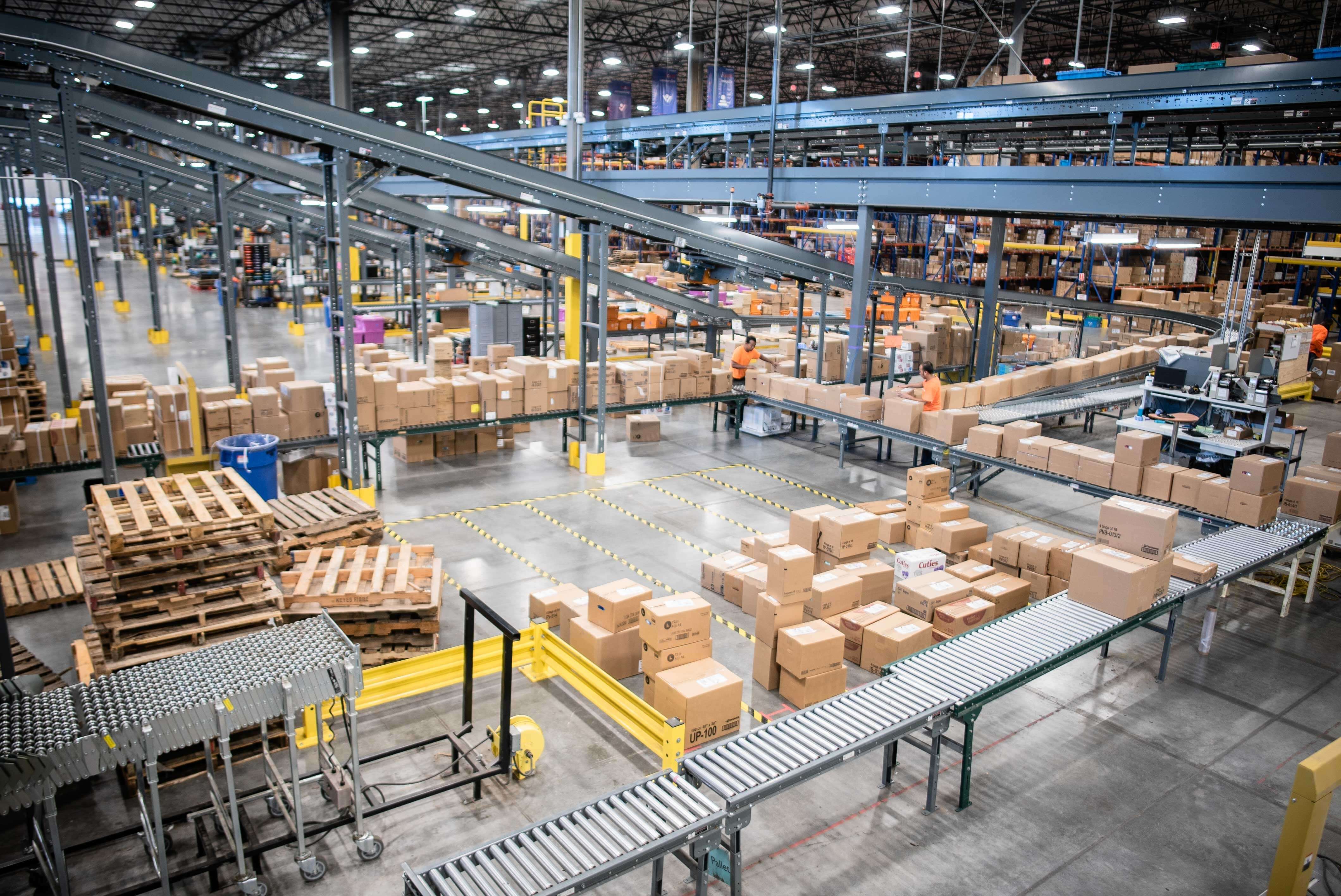 A distribution center.