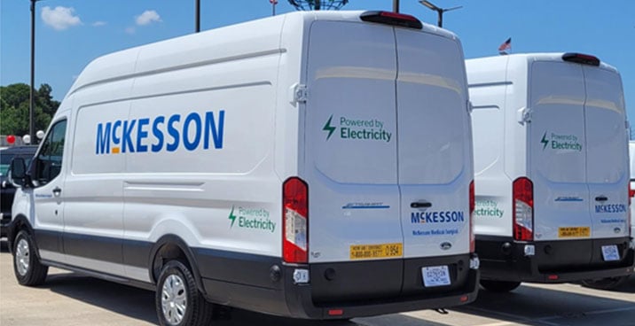 A McKesson delivery van.