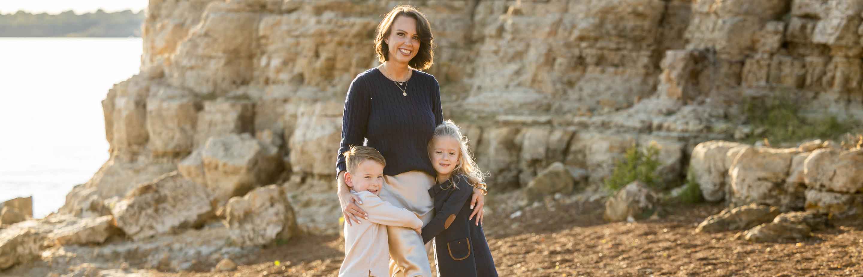 Megan with her twins